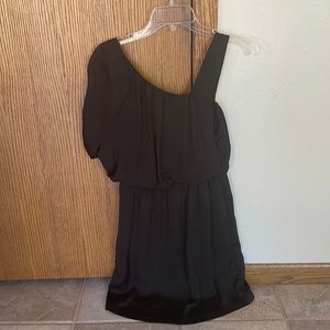 Asymmetrical black dress